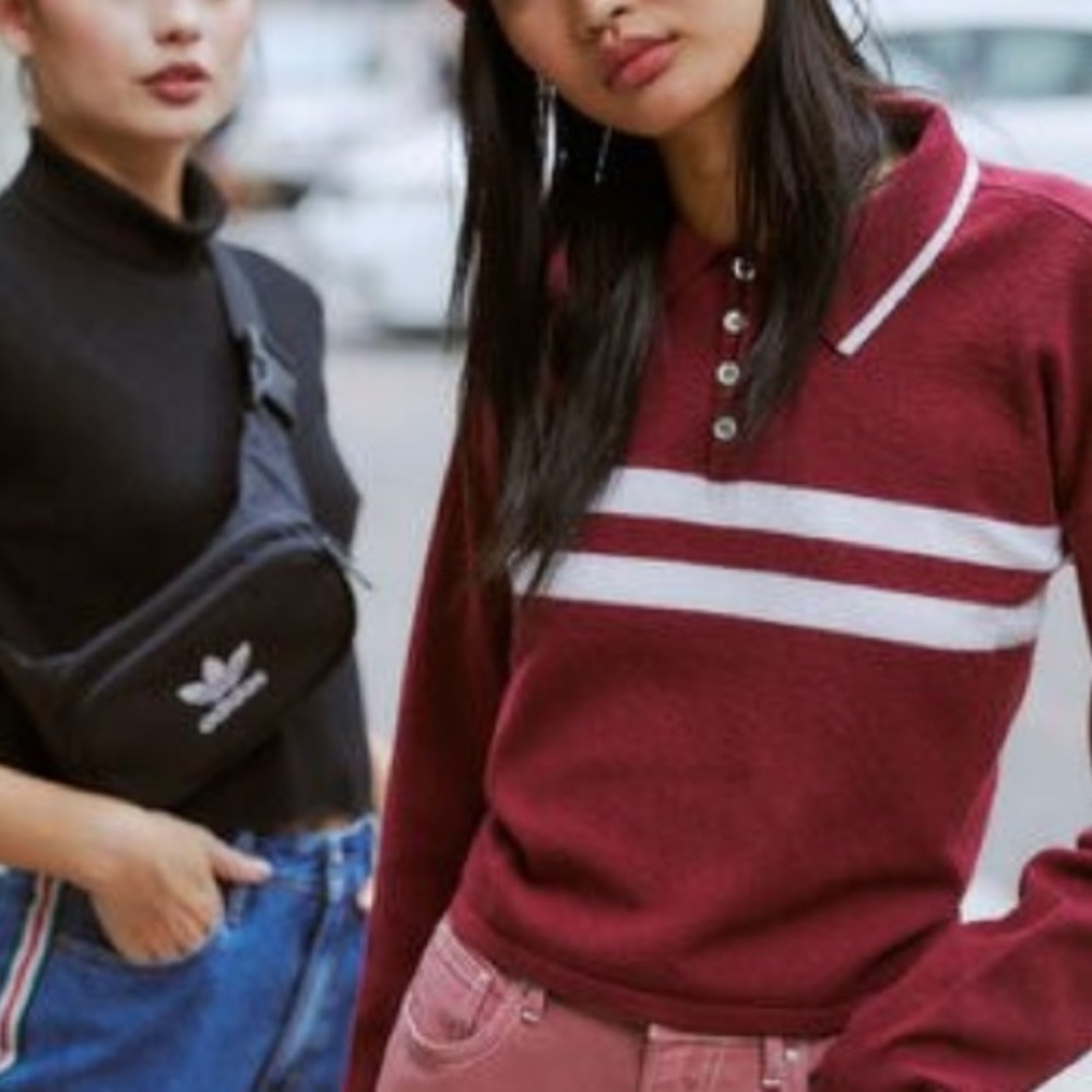 Kendall & Kylie Atlas Polo Sweater